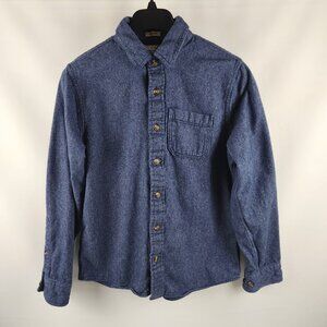 Abercrombie Fitch Shirt Mens Large Blue Muscle Fit L/S Button Up